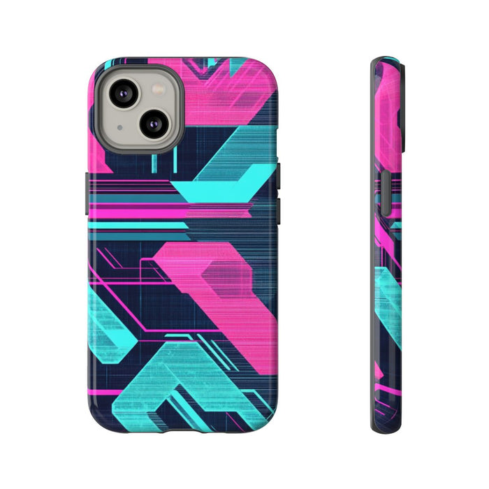 Neon Geometrisch Cyberpunkpatroon