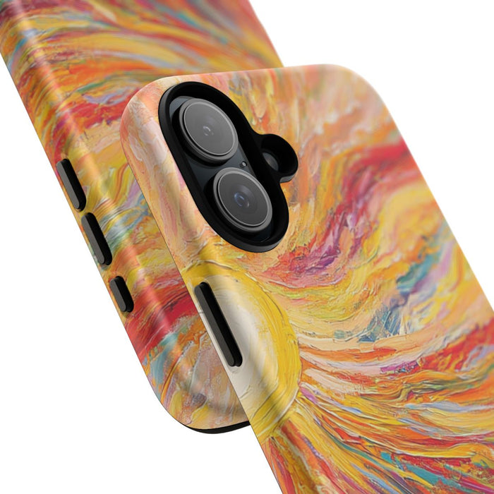 Abstracte Stralende Zonnestralen met Penseelstreken