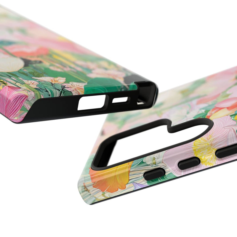 Fraaie Pastelkleurige Bloementuin