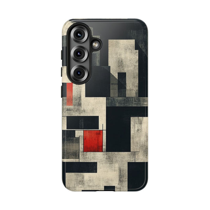 Abstract Geometrisch Patroon met Rode Accenten