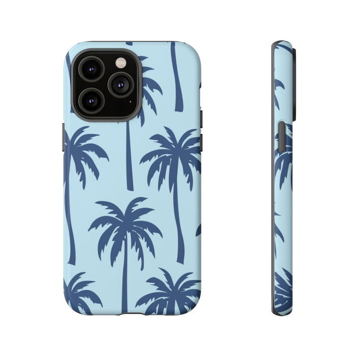 Blauw Palmbomenpatroon