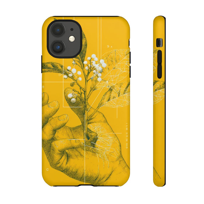 Hand met Botanische Bladeren en Bessen Illustratie