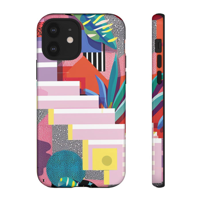 Kleurrijk Abstract Geometrisch en Botanisch Ontwerp