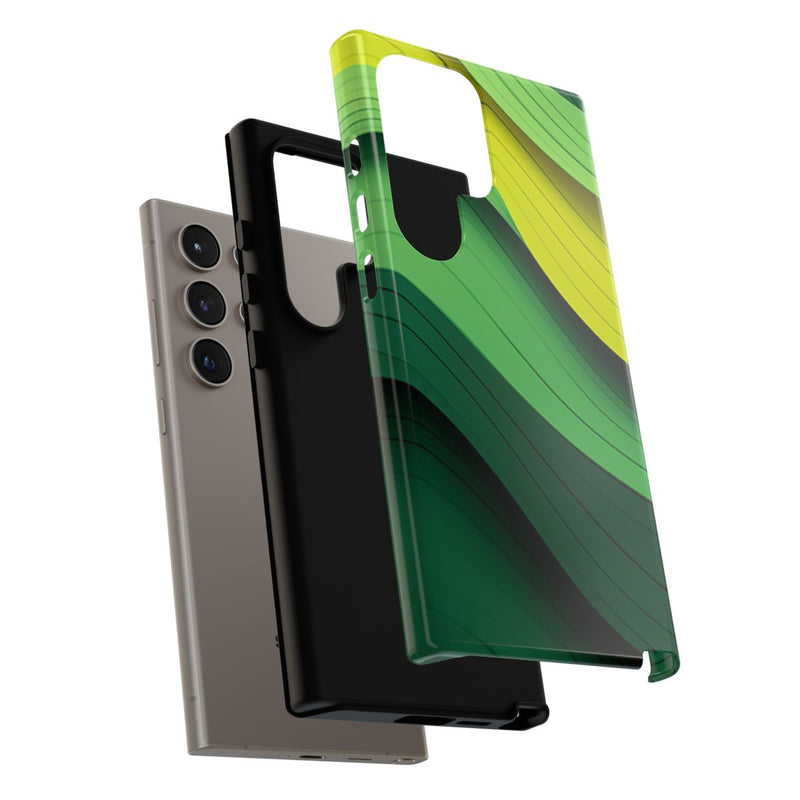 Groen-Geel Golvenpatroon