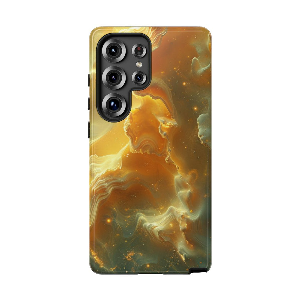 Gouden Nebula Abstract Design