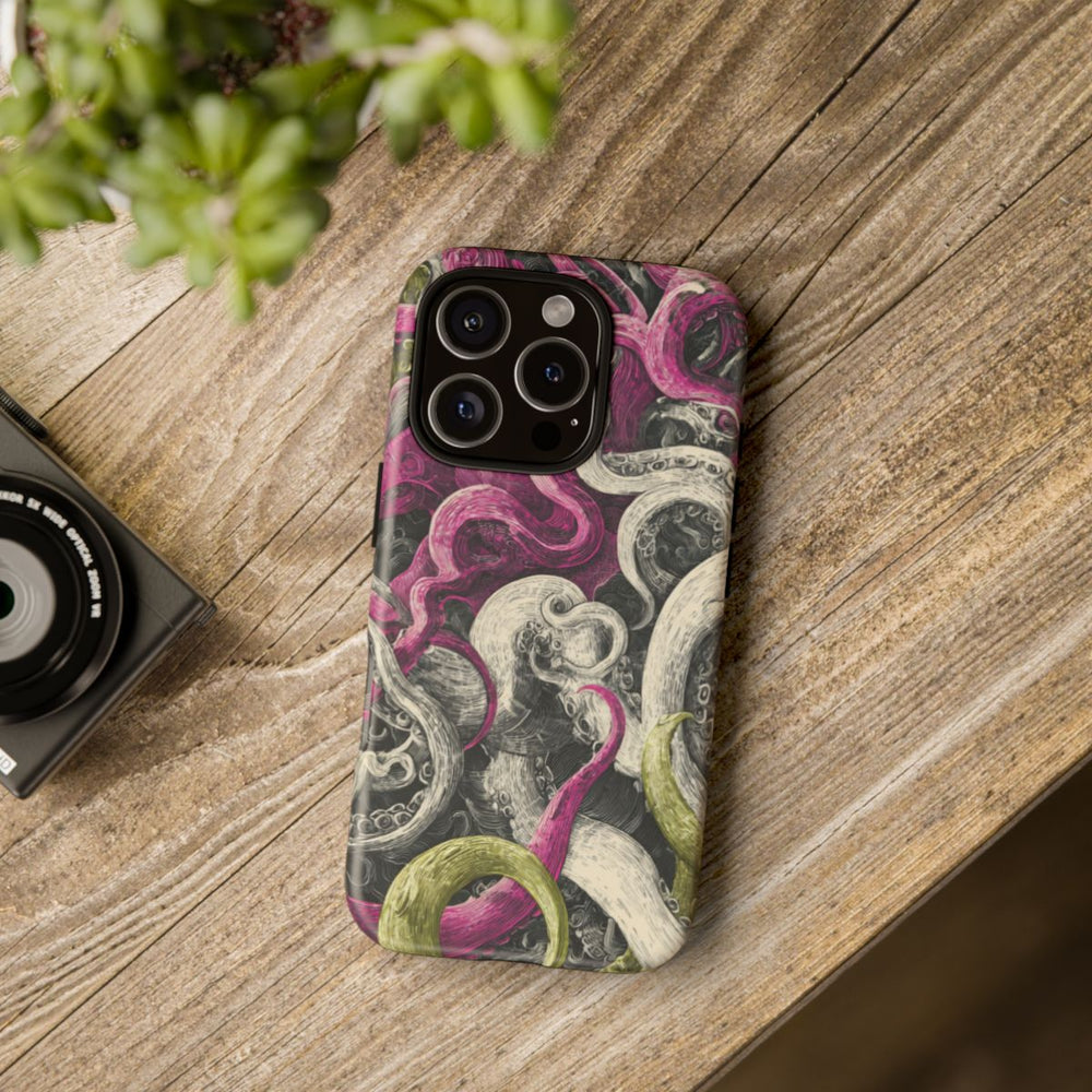 Gedetailleerd Tentakelpatroon met Wervelende Swirls
