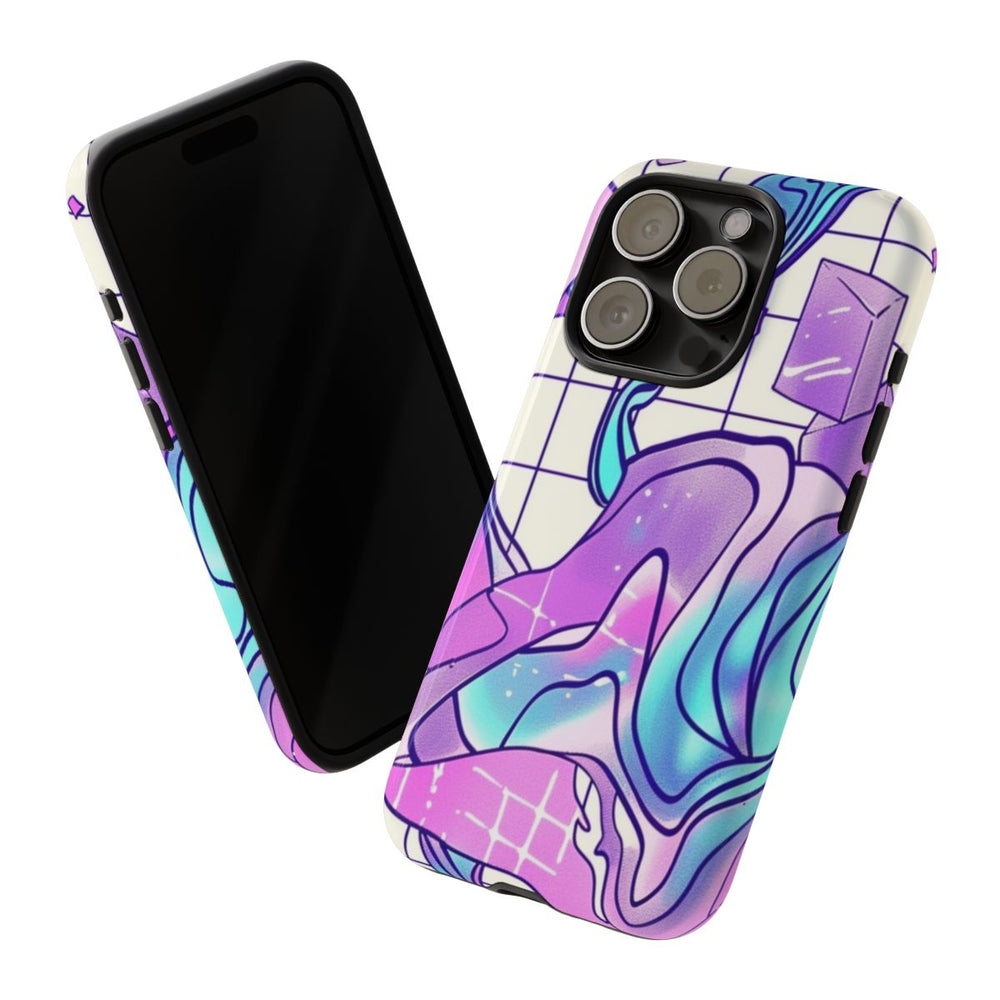 Abstract Kristal Vaporwave Patroon