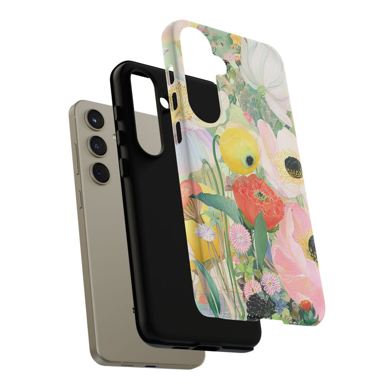 Lichte Pastelbloemen met Vogels