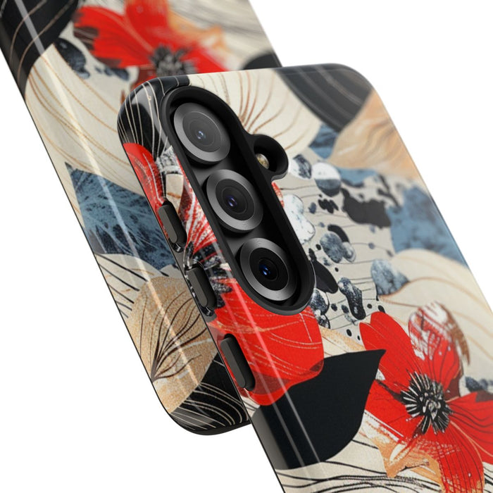 Rood Bloemen Abstract Patroon