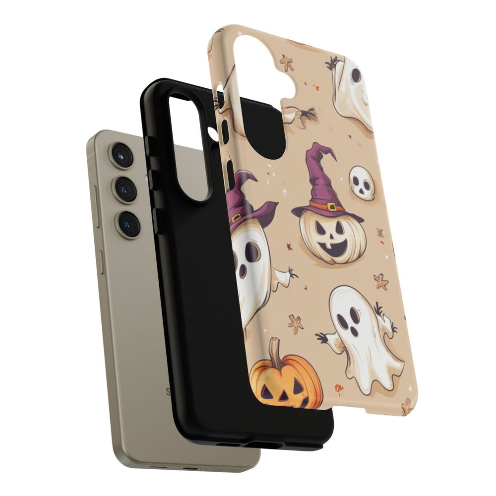 Schattige Halloween Geestjes en Pompoenen Patroon