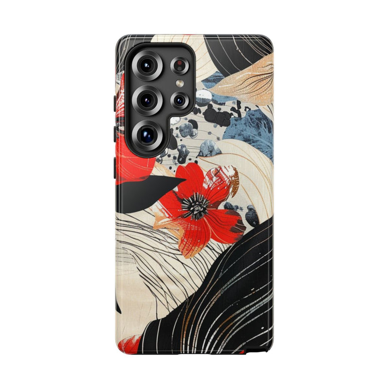 Rood Bloemen Abstract Patroon