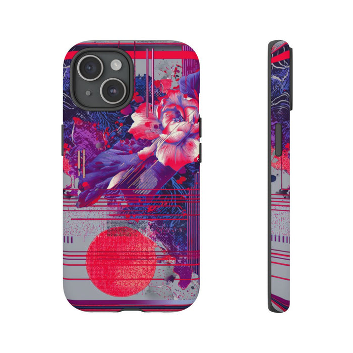 Abstracte Bloemmotieven met Neonaccenten