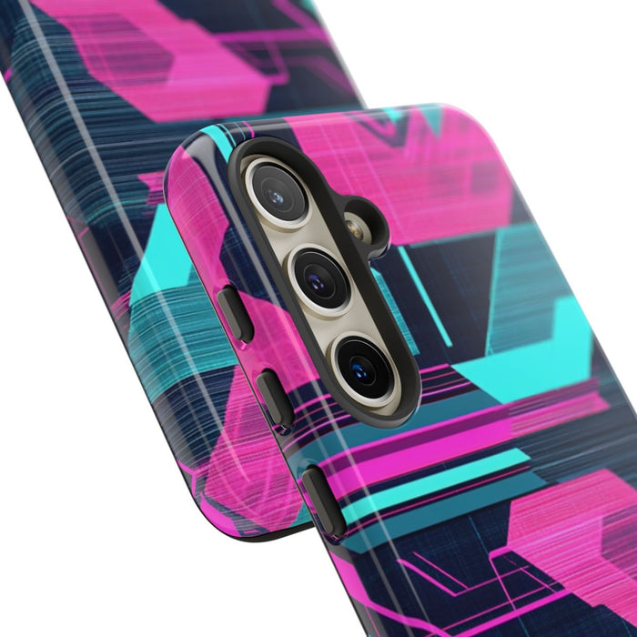 Neon Geometrisch Cyberpunkpatroon