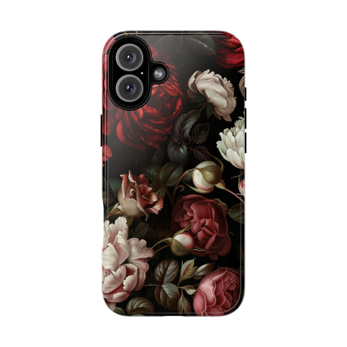 Donkere Bloemenpracht met Rozen en Pioenen
