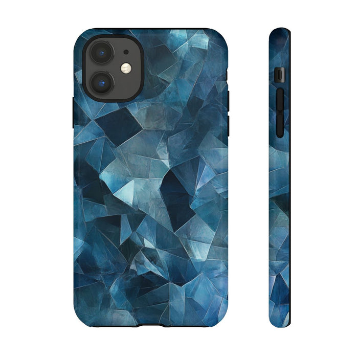 Blauw Gekristalliseerd Abstract Patroon