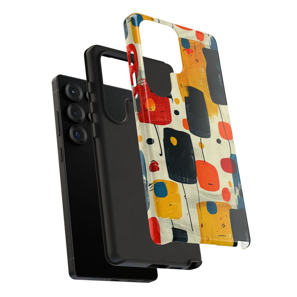 Mid-Century Abstract Geometrisch Patroon