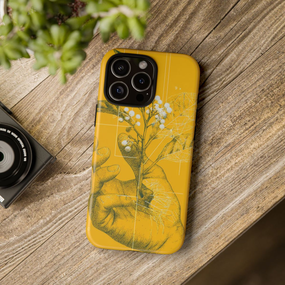 Hand met Botanische Bladeren en Bessen Illustratie