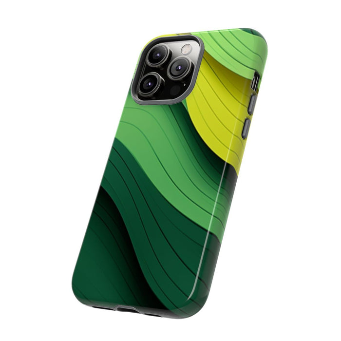 Groen-Geel Golvenpatroon