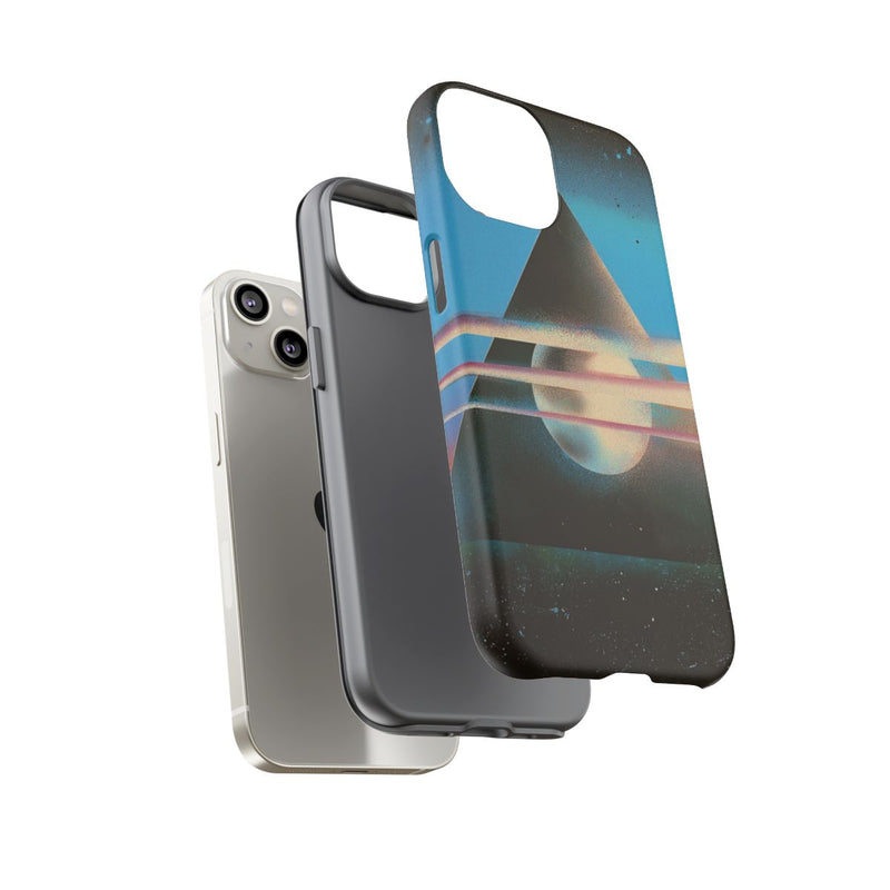 Surrealistische Geometrische Piramide met Gloeiende Bol