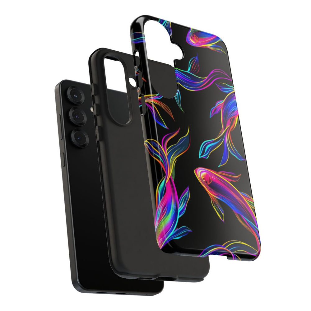 Neonkleurige Vissenpatroon