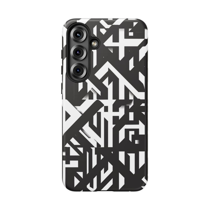 Zwart-Wit Geometrisch Patroon