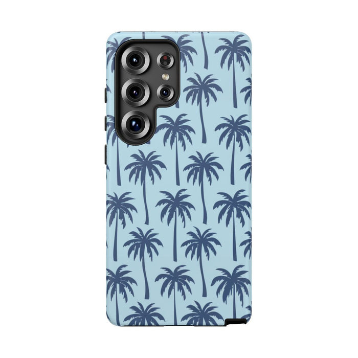 Blauw Palmbomenpatroon