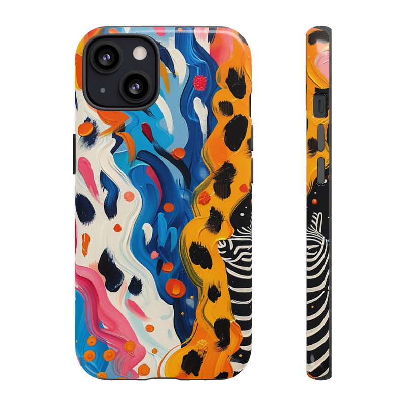 Abstract Kleurrijk Zebra Patroon