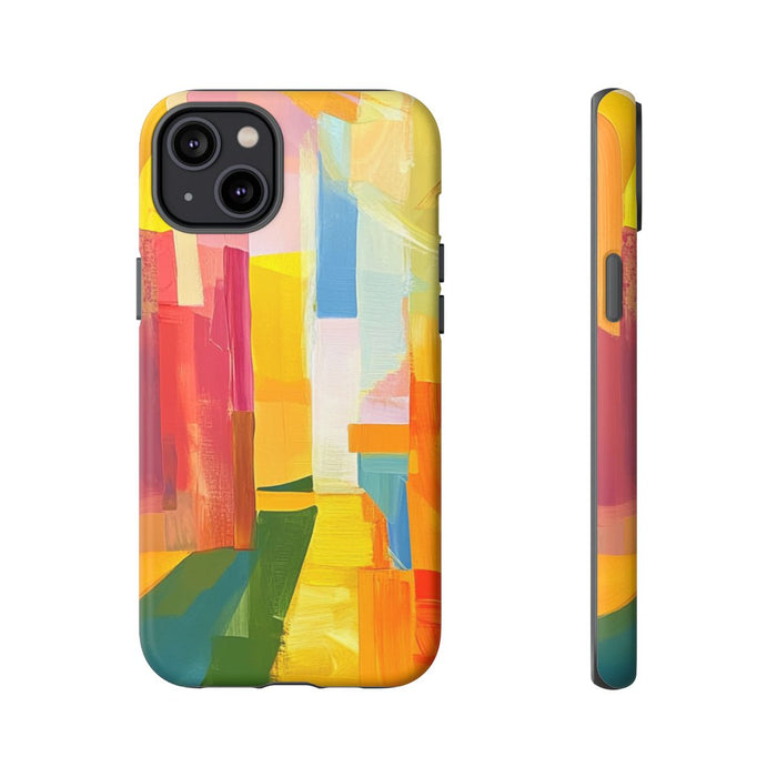 Abstracte Kleurrijke Penseelstreken