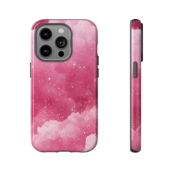 Roze Glitterwolkenstructuur
