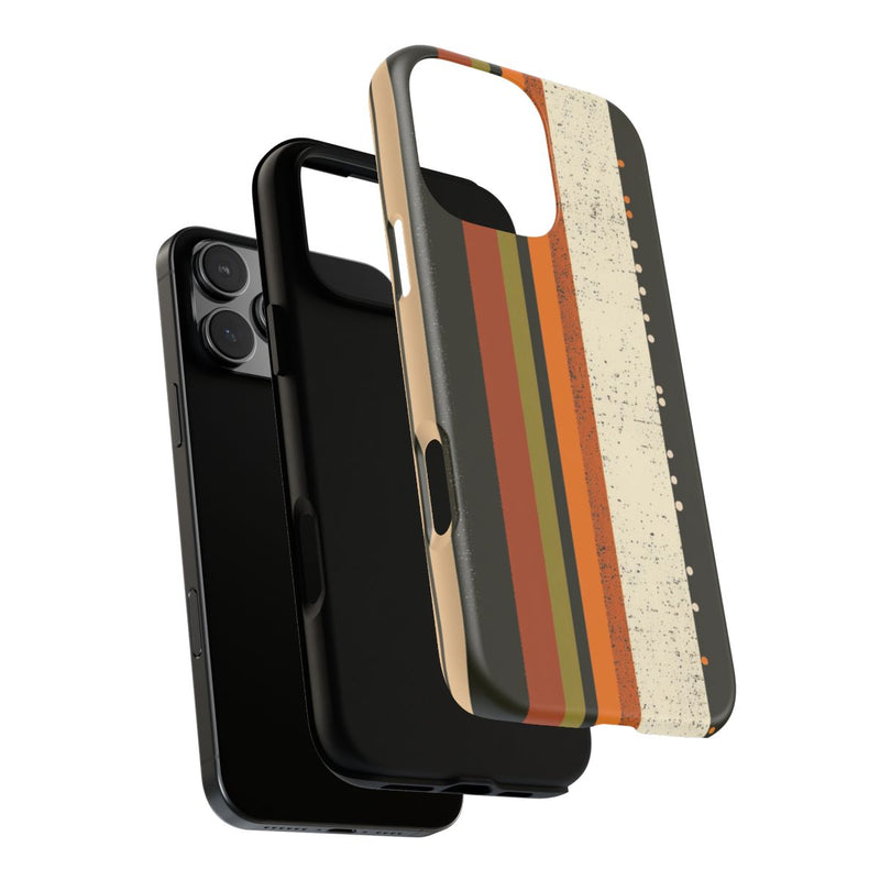 Retro Verticale Strepen en Stippenpatroon