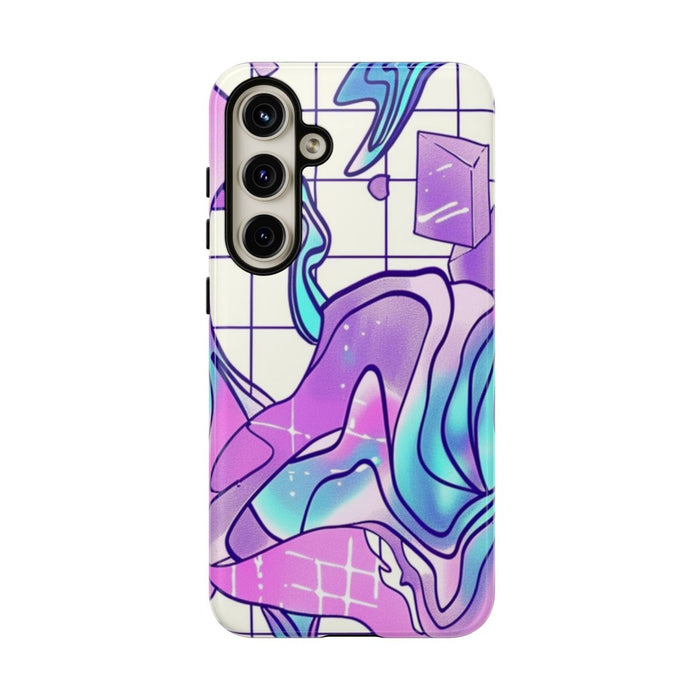 Abstract Kristal Vaporwave Patroon