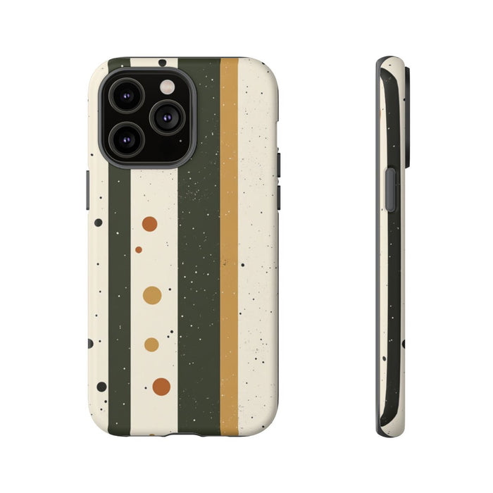 Retro Verticale Strepen en Stippenpatroon