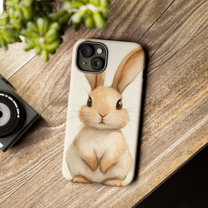 Lieve Beige Konijnenillustratie