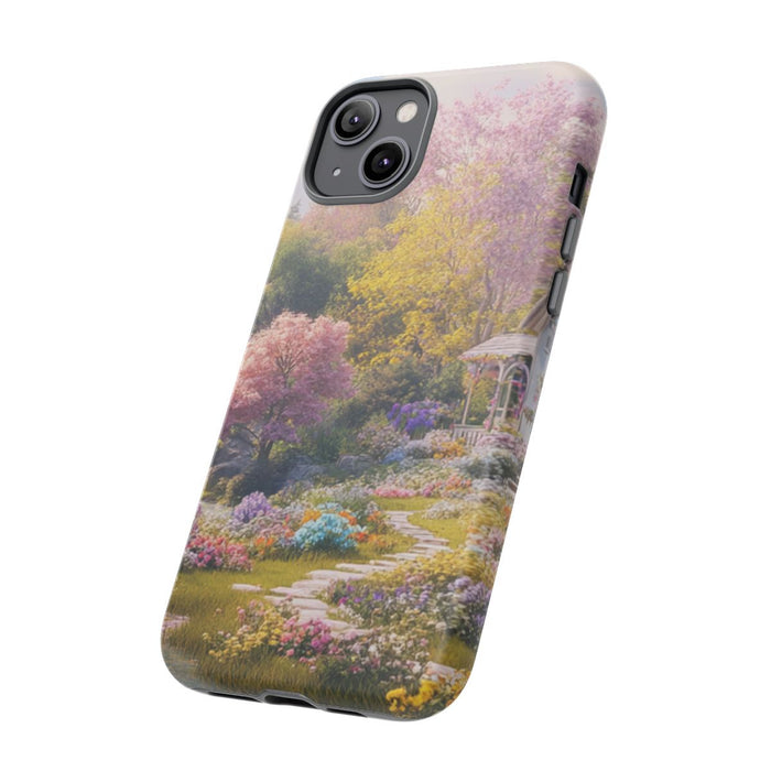 Bloemrijke Tuin met Waterval en Sfeervol Huisje