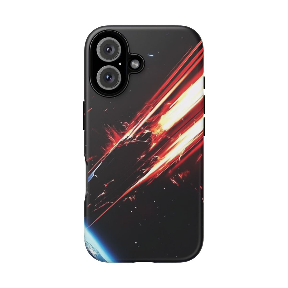 Vurige Meteoorinslag in de Ruimte