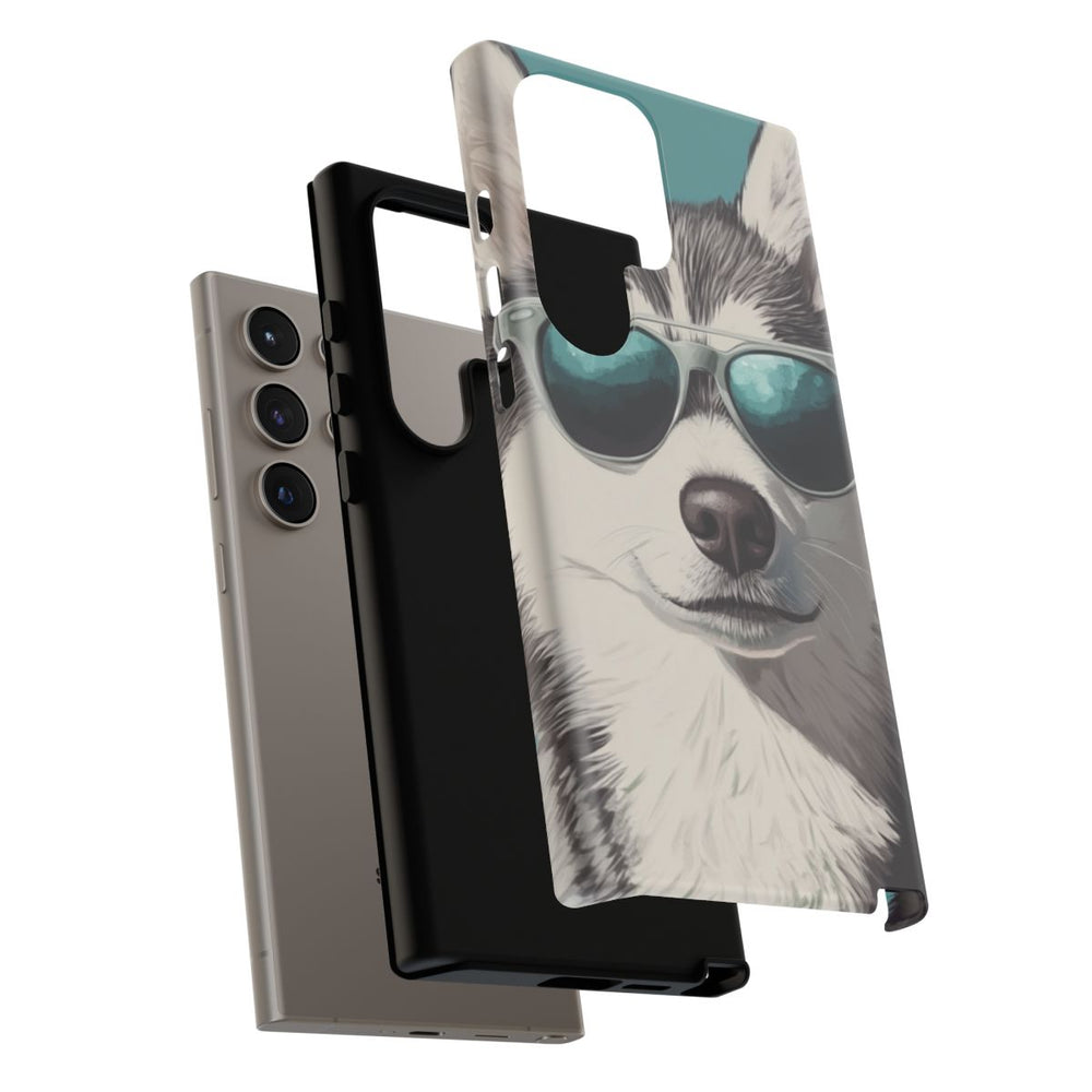 Stoere Husky met Zonnebril