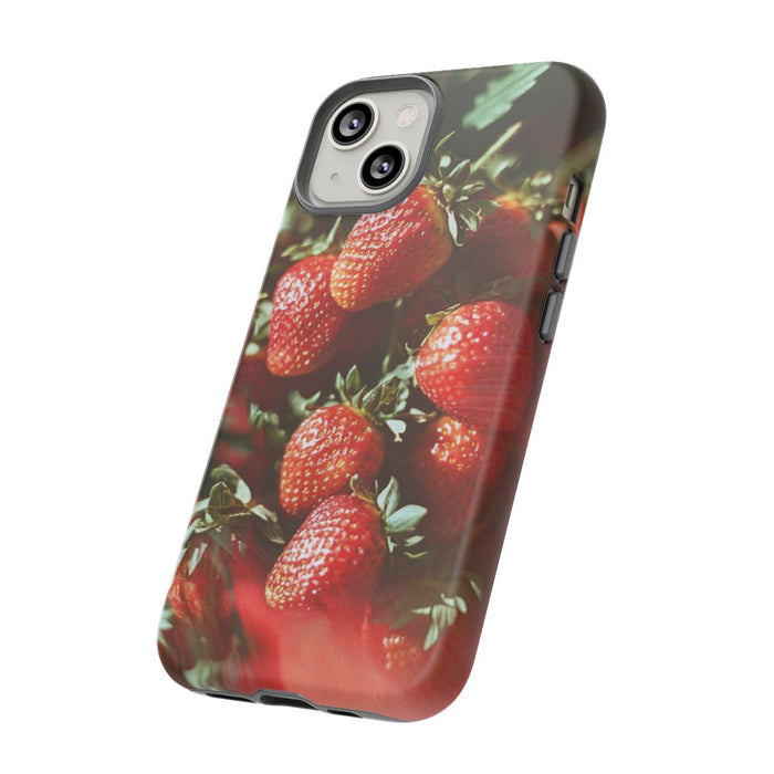 Close-up van Rode Aardbeien met Vageffect