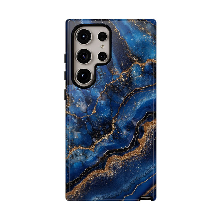 Blauw-Goud Geodepatroon