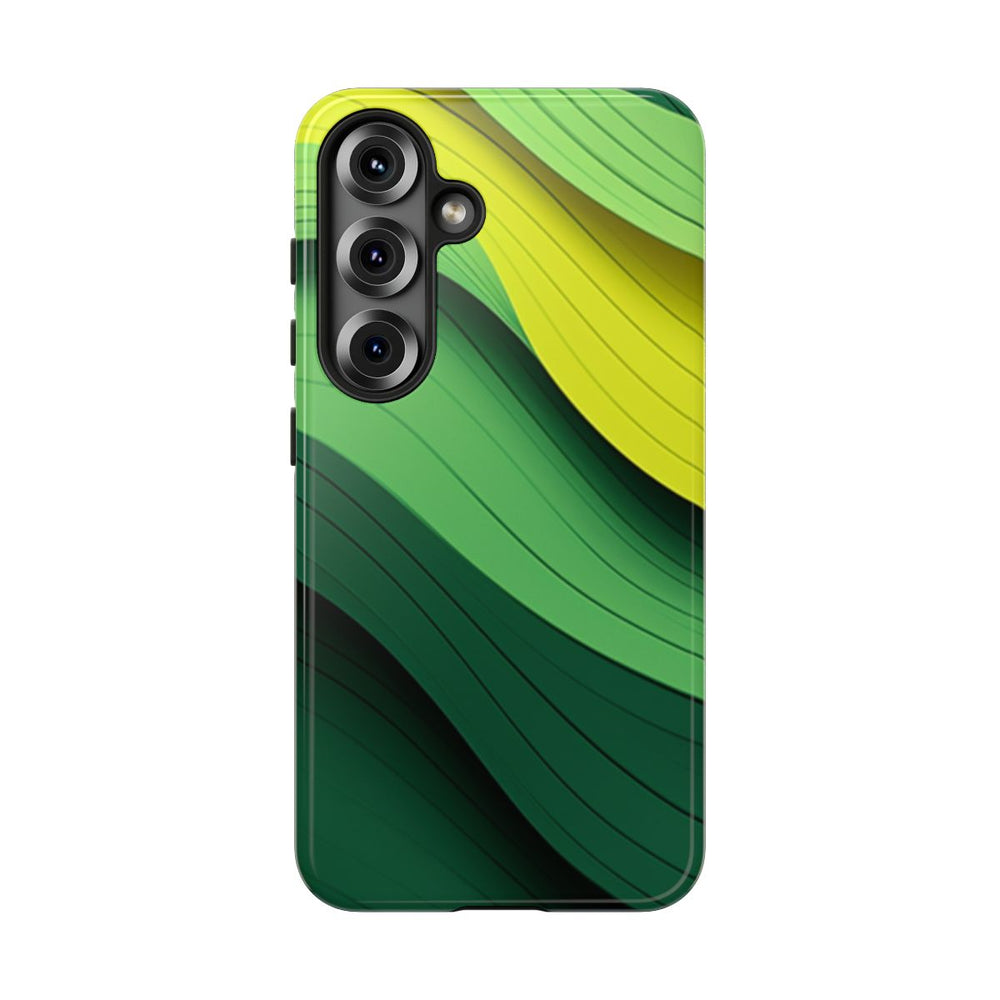 Groen-Geel Golvenpatroon