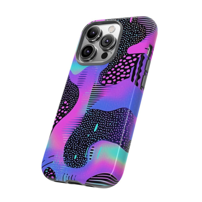Abstract Neon Vaporwave Patroon