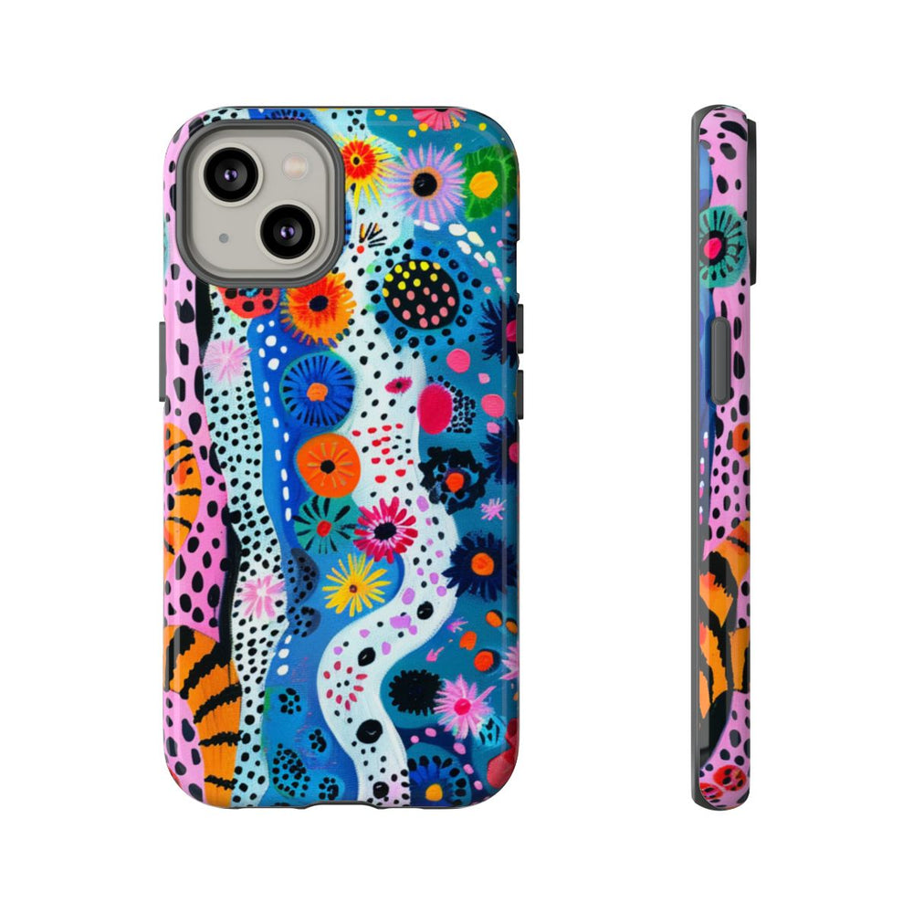 Kleurrijk Abstract Bloemen- en Dierenpatroon