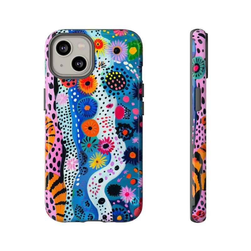 Kleurrijk Abstract Bloemen- en Dierenpatroon