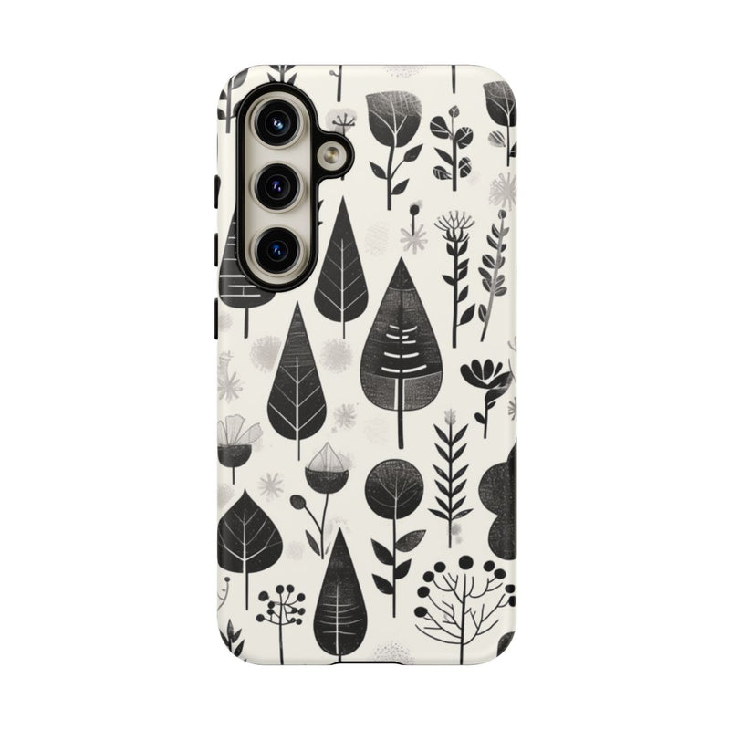 Monochroom Botanisch Patroon