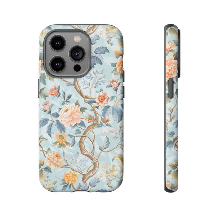 Pastel Chinoiserie Bloemenpatroon
