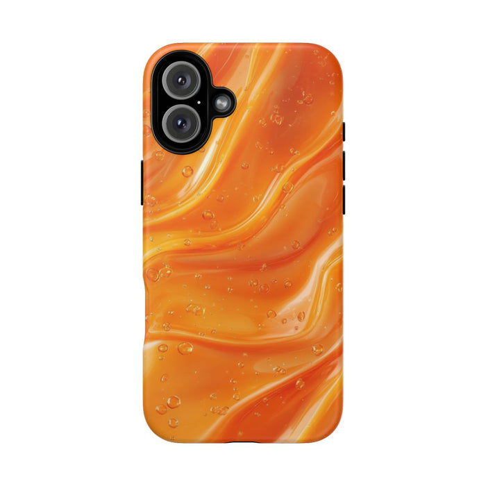 Monochrome Oranje Vloeibare Golven
