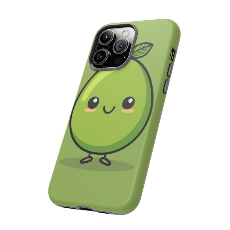 Schattige Groene Avocado in Cartoonstijl