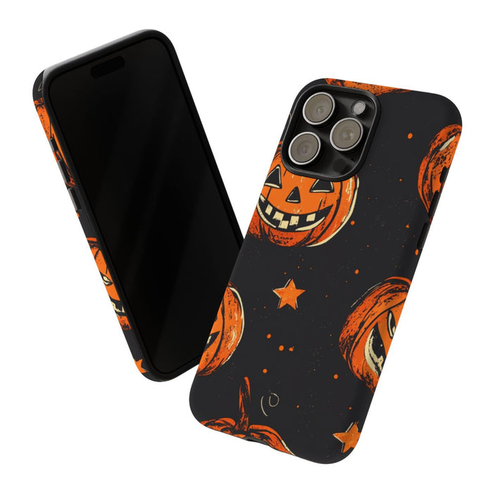 Grunge Halloween Pompoenenpatroon
