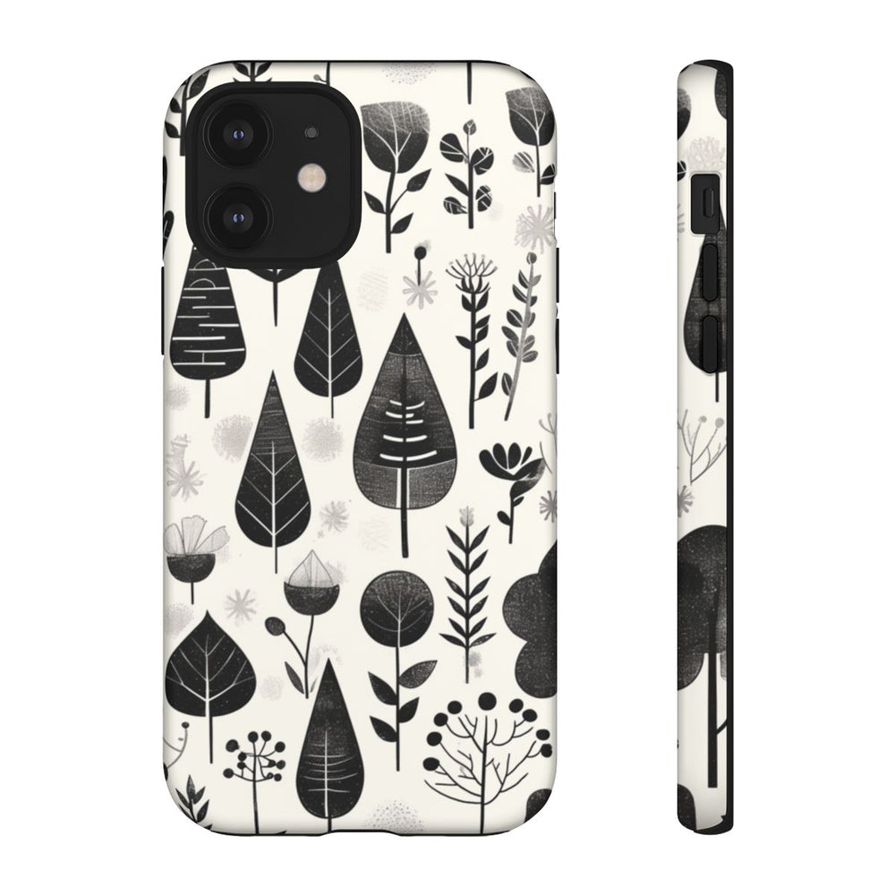 Monochroom Botanisch Patroon