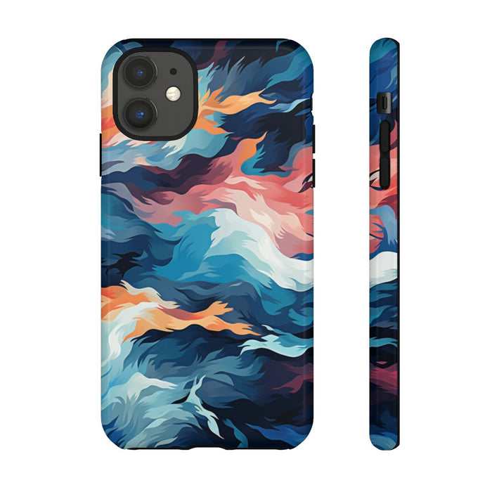 Abstracte Veelkleurige Vloeibare Golven