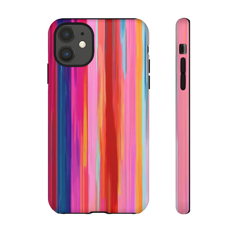 Levendige Verticale Strepen Abstracte Kunst